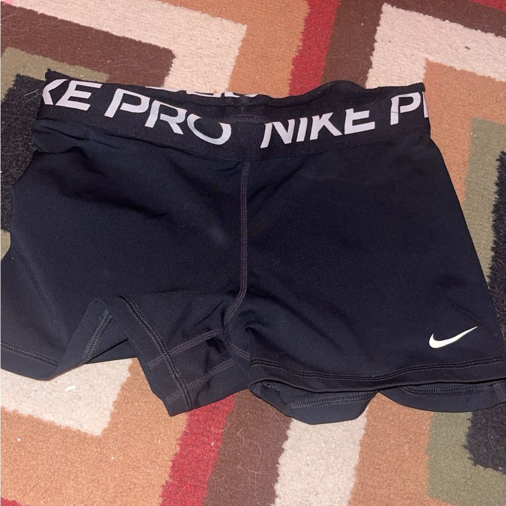 Nike Black Shorts with White Logo